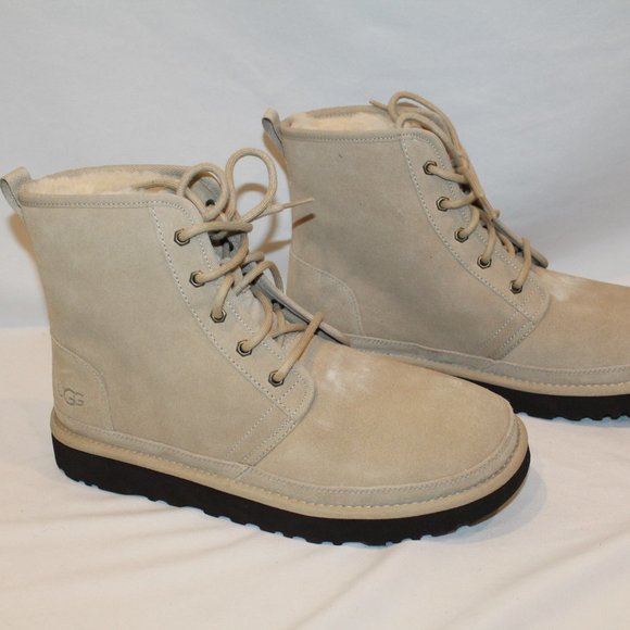 NIB UGG MEN'S HIGH NEUMEL SUEDE SHEARLING LINED ANKLE WINTER WORK BOOTS - Picture 2 of 9